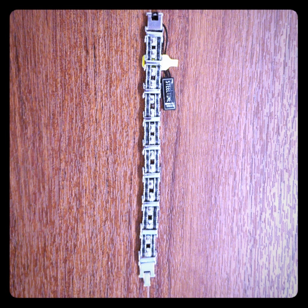 Mens Stainless Steel 8" Bicycle Chain Bracelet